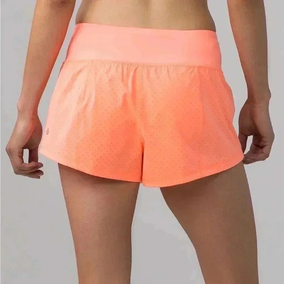 Lululemon Final Lap Short (2.5") Pop Orange  4 - Picture 3 of 10